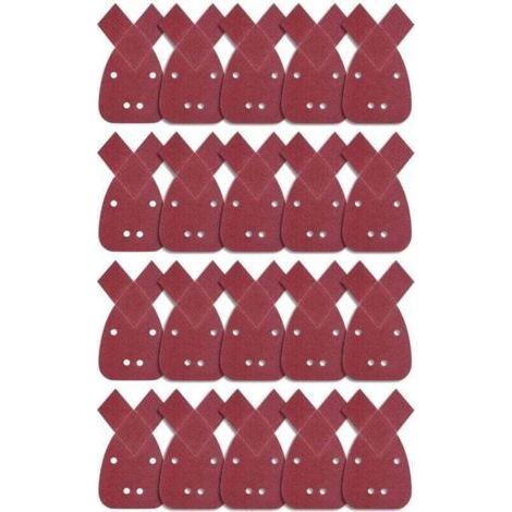 20 Pieces Triangular Abrasive Sheets, 80 Grit Sanding Sheets, XU, Grain Mouse Sanding Sheet, Abrasive Paper for Detail, Palm Sander -