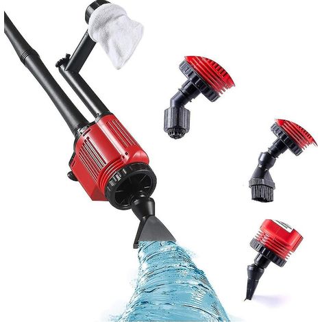 Upgraded Electric Gravel Cleaner Fish Tank, 6 In 1 Sludge Extractor, Tank Siphon, Water Changer, Sand Cleaner, Water Flow, Water Shower, 18.5"-45.27 (1/5)