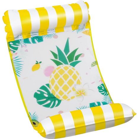 Hamac Flottant pour Adultes - Hamac d'eau Gonflable Flottantes Hamac 4-en-1 Flottant de Inclinable Flotteur Hamac Pliable (1/5)