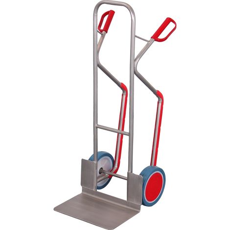 VARIOfit Robuste Edelstahl-Schubkarre mit Luftbereifung
