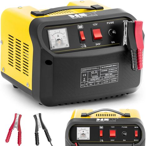 Cargador de batería para coche con función de arranque auxiliar 12/24 V 45 A (1/5)