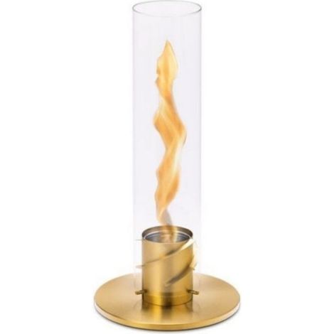 Lampada a Bioetanolo da Tavolo Ø12x54 cm in Acciaio Inossidabile Oro (1/5)