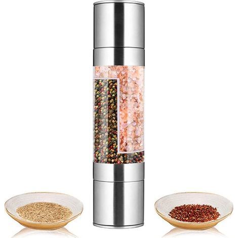2-teilige und 1-teilige Mühle – Anpassbar, aus Keramik – Ideal für die Zubereitung und als Geschenk für Köche und Feinschmecker (1/5)