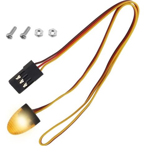 Auto LKW RC LED Light Rotierende Blinklampe Beleuchtung Kompatibel mit 1/8 1/10 1/12 RC Modellauto HSP SCX10 1/14 RC Auto 11x15mm, Gelb (1/5)