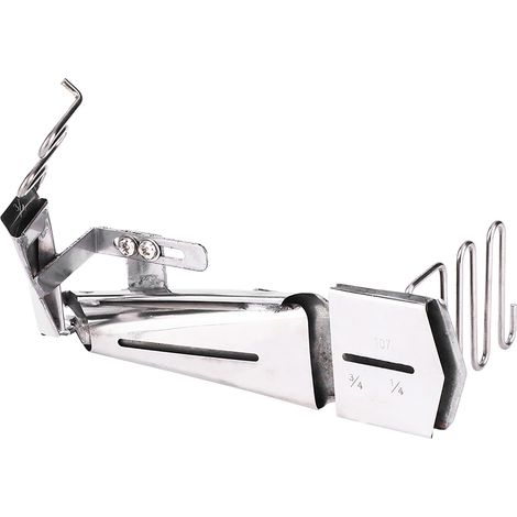 Machine à coudre plieuse d'angle réglable pour surjeteuse 2/3 aiguilles, couture couvre-joint 1/4 (1/5)