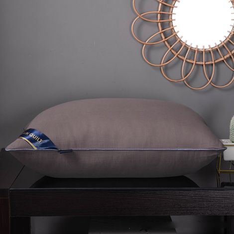 Oreillers de lit garnis de polyester, moelleux et offrant un bon soutien, pour un sommeil réparateur (48 x 74 cm).-AquaForge (1/5)