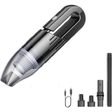 Aspirateur portable pour voiture, aspiration puissante 6000 Pa, mini aspirateur portatif pour la maison, le bureau et le bureau 6000 Pa (1/5)