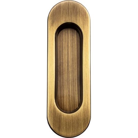 Muschelgriff 125x40mm Messing Bronze Schiebetür Schublade Schrank (1/5)