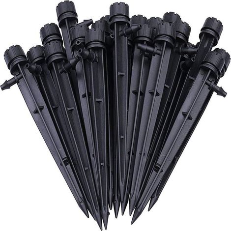 100pcs Goutteur Irrigation Réglable de Tuyau Système D'arrosage Automatique Goutte à Goutte Micro Gicleurs Drippers pour Plante Serre DIY Jardin