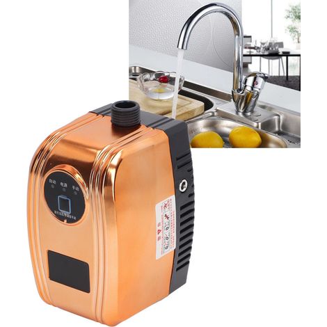 Pompe de surpression d'eau domestique 180 W avec capteur de débit et bouton marche/arrêt, 24 V, pour robinet de douche et cuisine, norme européenne 100-240 V. (1/5)
