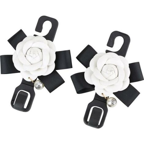 Camélia Fleurs 2 Pack Backseat Hanger Stockage Auto Hooks Voiture Cintres Organisateur Siège Headres Crochets Universal (1/5)