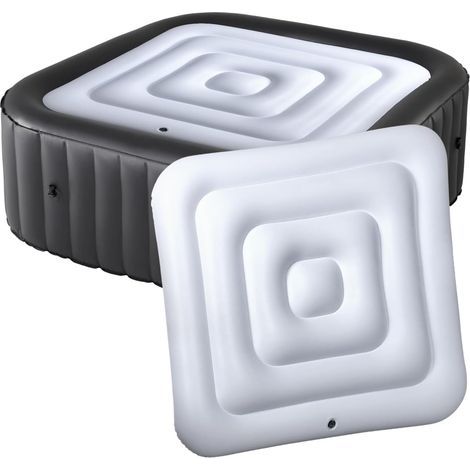 Thermal cover 162 cm, effective insulation, inflatable design, for 6-person round outdoor jacuzzi (1/5)