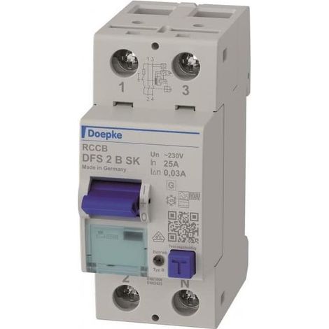 Doepke DFS2 025-2/0,03-B SK interruptor diferencial compacto