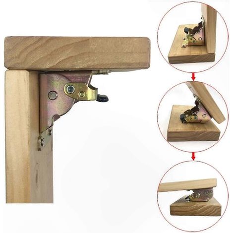pieds de table pliants robustes à verrouillage automatique (1/4)