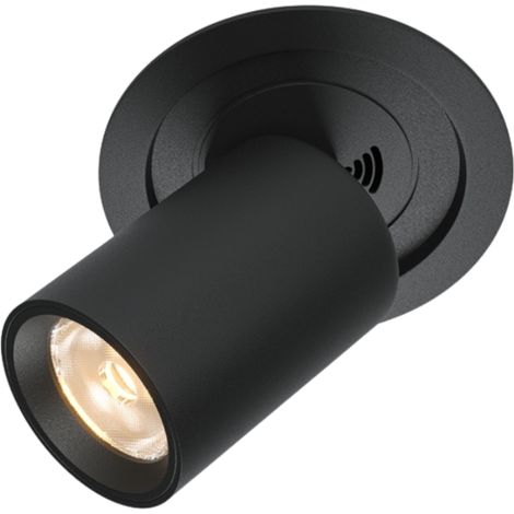 Maytoni Hidden Spot encastré rond noir 3000K 760lm (1/5)