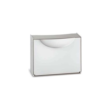 Idroweb – Étagère à chaussures modulable blanche 51x19x39cm – Capacité 3 paires – Installation murale – Configuration horizontale ou verticale (1/8)