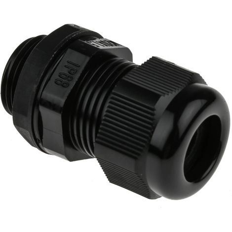 Presse-étoupe M20 en Nylon pour câble de 4mm à 9mm, avec contre-écrous, IP68 ( Prix pour Sachet de 5 ) (1/3)