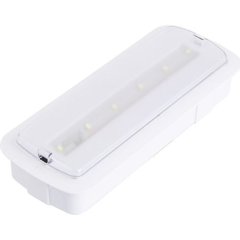 Éclairage de Secours LED 3 W 200 lm Permanent/Non Permanent Autonomie 3 Heures Blanc 3 W (1/5)