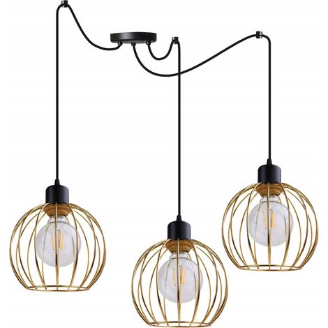 LAMPADA A SOSPENSIONE LAMPADARIO GOLDEN SPIDER LOFT