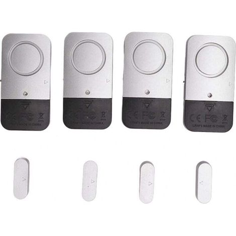 Alarme de porte de sécurité, alarme de porte fenêtre 120db 4 ensembles pour hôtel (1/4)