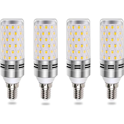 Ampoule E14 - 16 W - Blanc Froid 6000 K - 1600 Lm - Non Dimmable - Pour Lustre Applique Lampe Chevet - Lot de 4