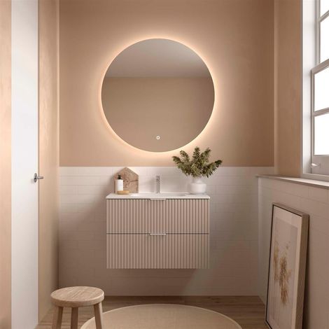 Meubles de salle de bain BIBA 900 2 tiroirs métalliques avec fermeture douce MACCHIATO 898 x 540 x 450 mm (1/2)