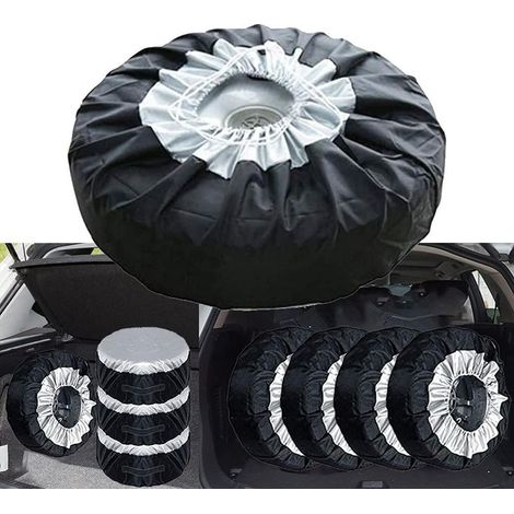Housse de Rechange pour Roue de Secours, Housses de Rangement Anti-poussière pour Pneus de 13 à 19″, 4pcs (1/5)