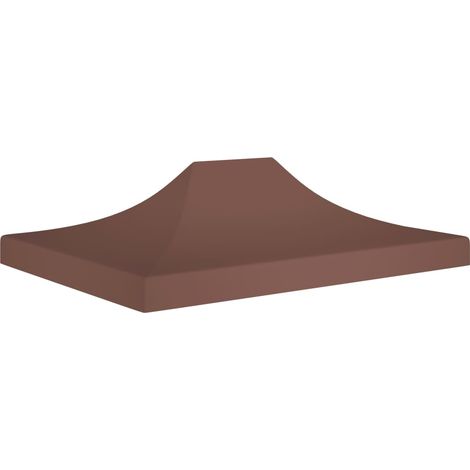 vidaXL Tetto per Tendone per Feste 4x3 m Marrone 270 g/m²