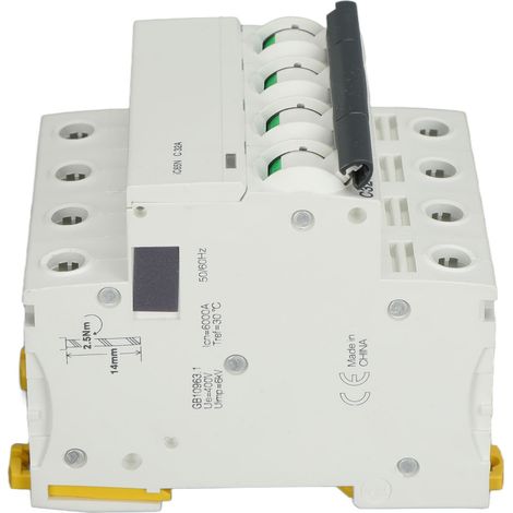 MCB 4P 32A 400V AC DIN-Schienen-Niederspannungs-Modul-Leistungsschalter für die Hausinstallation (1/5)