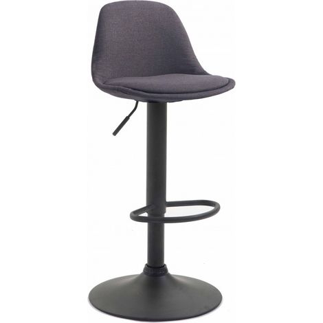 Barhocker Kiel Stoff schwarz dunkelgrau (1/5)