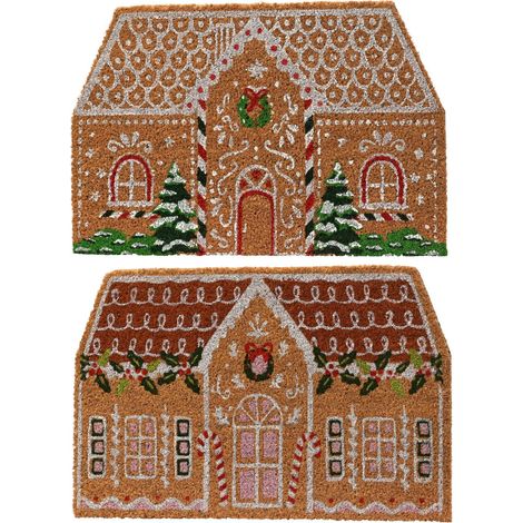 Zerbino in cocco sagomato 60 x 40 cm colori modello assortito Peraga Christmas