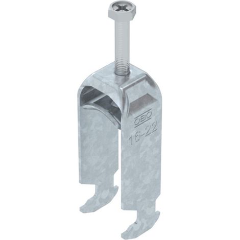 OBO Bettermann Bügelschelle 2056 2-fach 16-22mm Stahl tauchfeuerverzinkt, 1186017 (1/2)