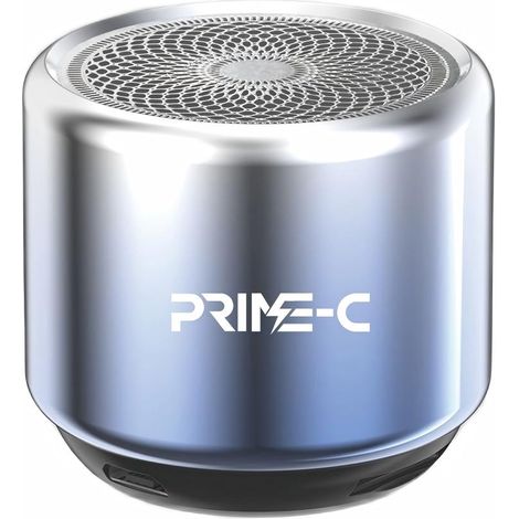 Mini enceinte Bluetooth sans fil en métal, 3 W, longue autonomie - bleue