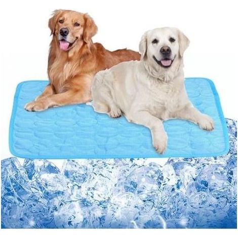 Tapis Rafraichissant - Non Toxique - 100 x 70 cm - Pour Chien et Chat - Grand Tapis Fraicheur d'Été