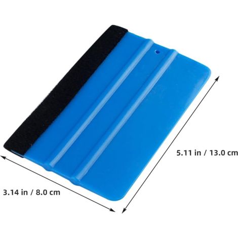 2pcs Outils D'application de Vinyle pour Voiture, Raclette Plastique et Flanelle, Confortable à Tenir, Fiable, pour Film Automobile et Décalcomanie (1/5)