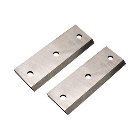 St Pierre Du Champ – Jeu de 2 lames pour broyeur de végétaux thermique – Acier rapide HSS – 150mm – Couteaux réversibles et réaffûtables