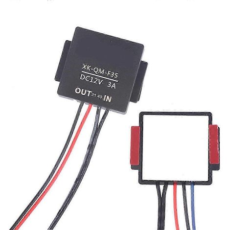 interruptor táctil para espejo de baño de 5-12 V con sensor para luz LED, espejo y faro. Dos colores: negro (SZRH).