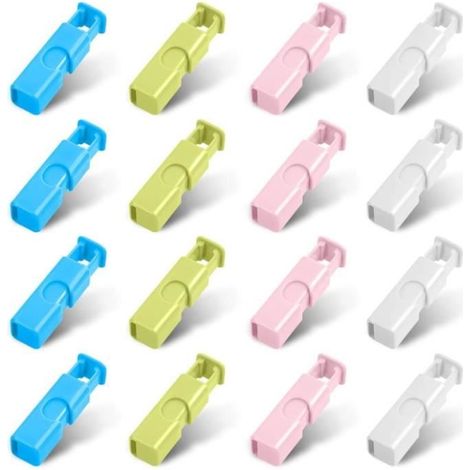 Pinces à Sac à Pain - Non spécifié - 16 PCS - Réutilisables - Multi-couleurs - Sécurisées (1/4)