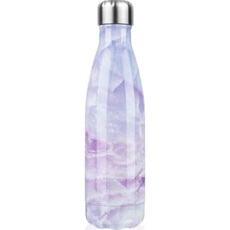 Sport-Trinkflasche aus Edelstahl, Outdoor-Sportart, Bowling, Marmor-Colaflasche, isolierter Becher, kreatives Geschenk, 500 ml, Lila (1/5)