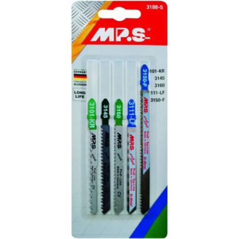 Lame per seghetto mps 3188-5 5 pezzi plastica acciaio