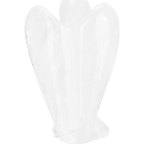 Magnifique figurine d'ange sculptée en cristal de quartz clair naturel au pouvoir de guérison (02) (1/5)
