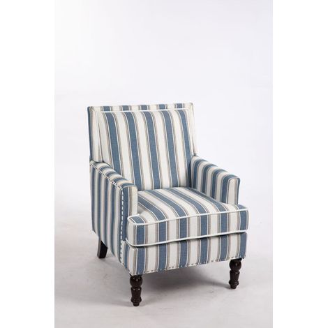 CAIziFauteuil lounge de style rétro avec coussins et ornements à rivets