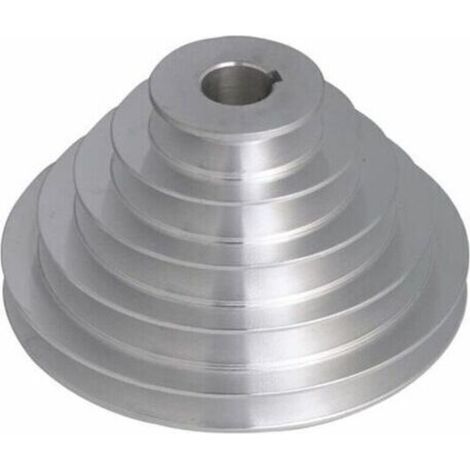 Poulie en aluminium à 5 plis – Diamètre intérieur 19 mm – Diamètres extérieurs 54-150 mm – Pour courroies trapézoïdales type A