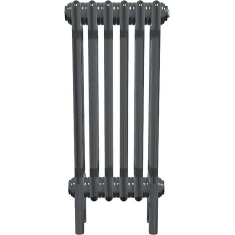 Bircham - Bare Metal Lacquer 3 Column Radiator H600mm  x W294mm