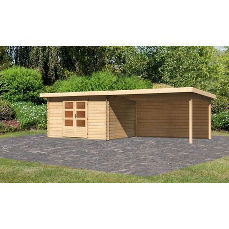 BH Bastrup 7 natur 340x280x222 mit AD 4m breit, 28mm Rückwand
