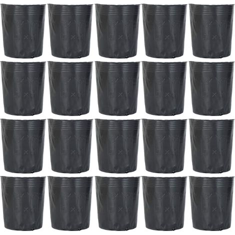 Lot de 300 pots en plastique pour semis et semis 8 x 8 cm D (1/5)