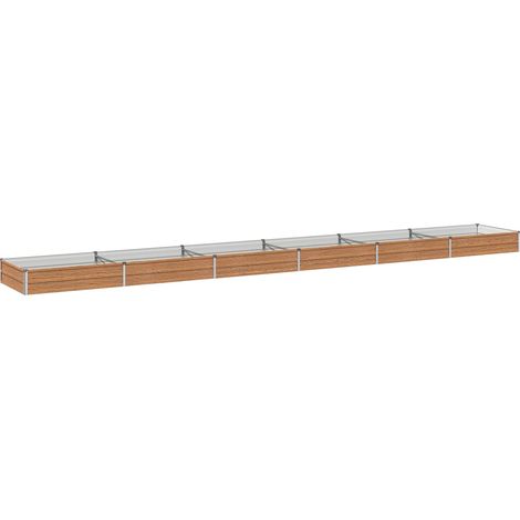Cama de Jardín Elevada Madera Marrón 600 x 80 x 24 cm vidaXL (1/5)