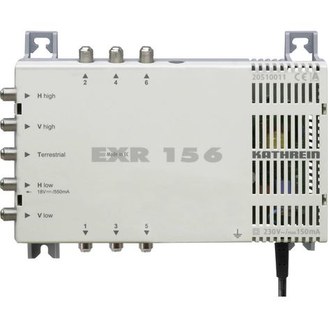 [NEUWERTIG] B-Ware Kathrein Exr156 Multischalter Verteiler Sat Multischalter 5 Eingänge Schalter