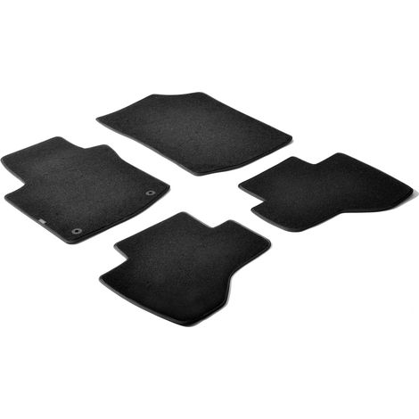 Set tappeti su misura in moquette - compatibile per Citroen C1 3p (05/0505/14) 2 fix lato guida - Citroen C1 5p (05/0505/14) 2 fix lato guida - Peugeot 107 3p (07/0512/14) 2 fix lato guida - Peuge
