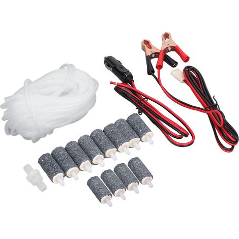 Zubehörset für Luftpumpe, Schlauch, Rückschlagventil, Blasensteinklemme, Batteriekabel MPQ-906 (1/5)
